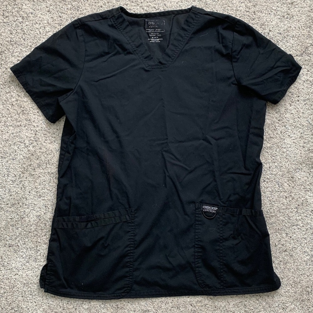 Cherokee black Scrub top